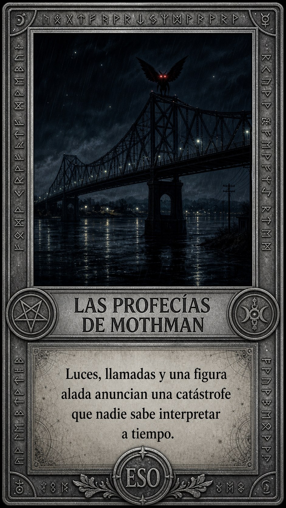 Portada de Las profecías de Mothman