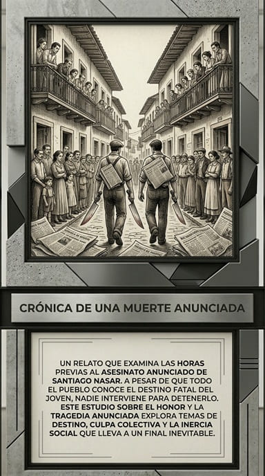 Portada de Crónica de una muerte anunciada