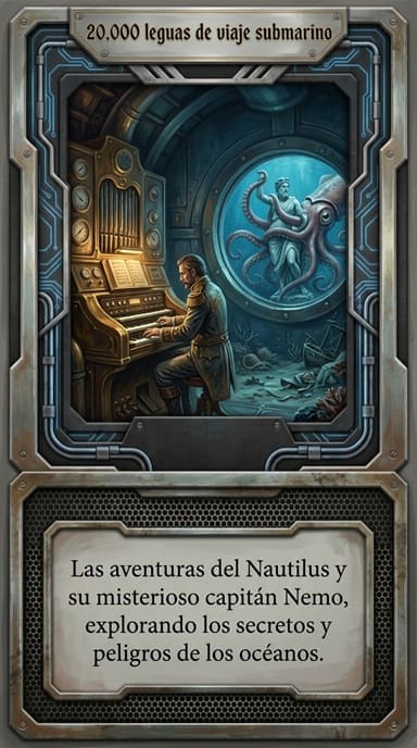 Portada de 20 000 Leguas de Viaje Submarino