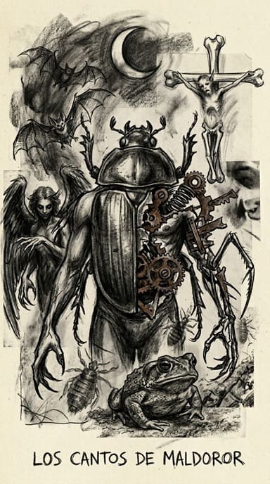 Portada de Los cantos de Maldoror