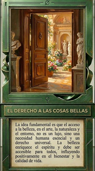 Portada de El derecho a las cosas bellas