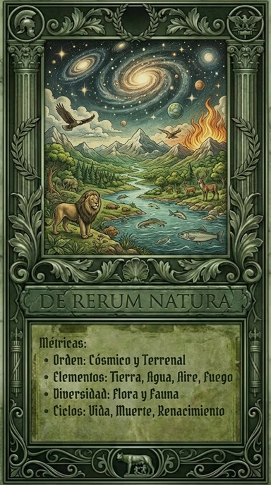Portada de De rerum natura